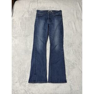 Levi's Slimming Boot Jeans Women's 32 Medium Wash High Rise Bootcut 32x30